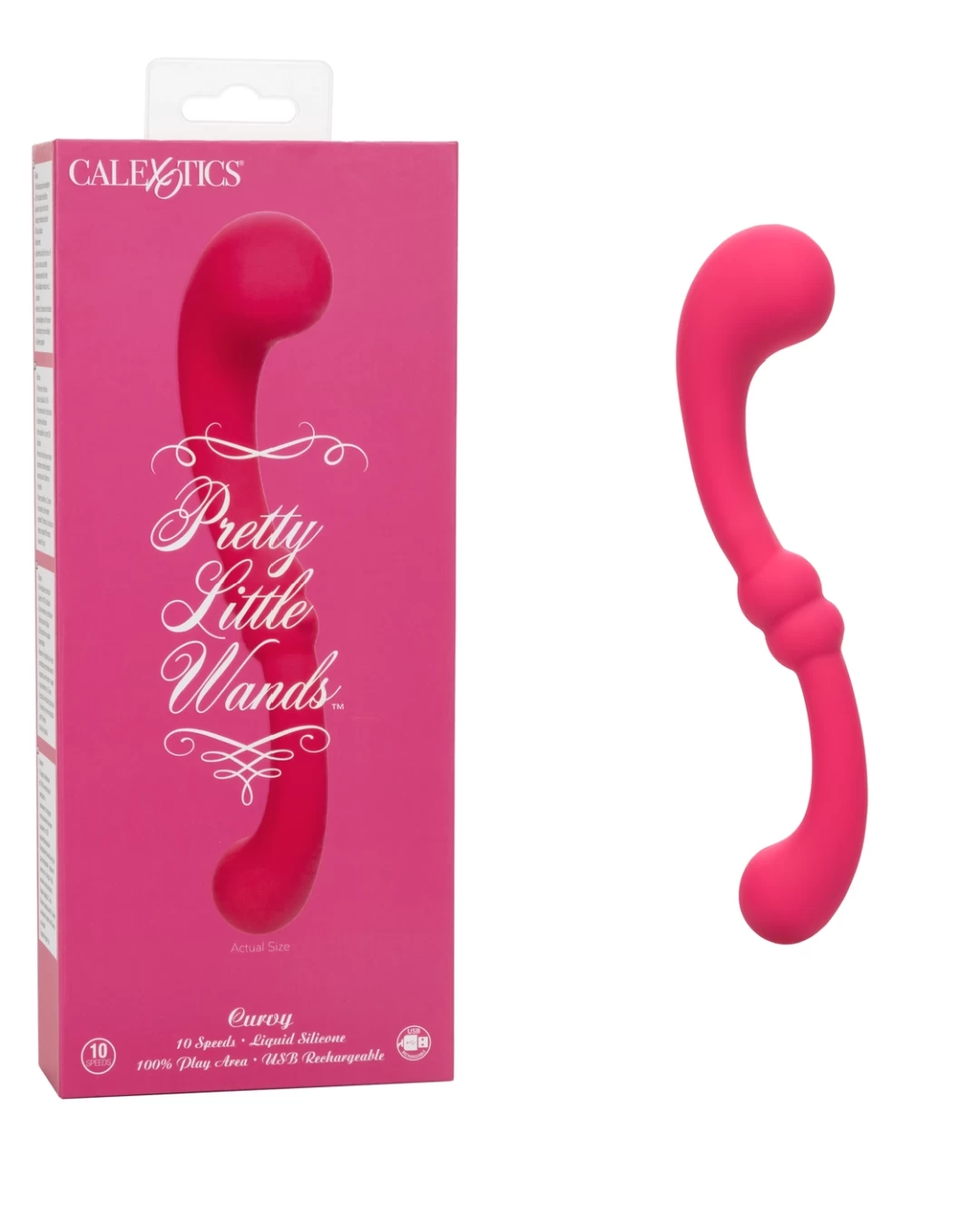 CalExotics Pretty Little Wands Curvy Double Ended Vibrator - Image 3