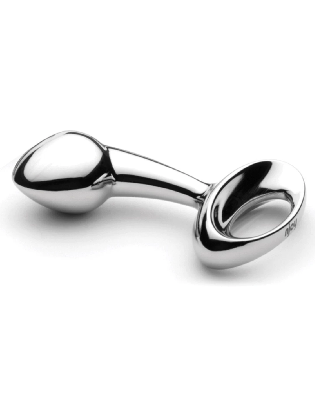 Njoy Pure Large Stainless Steel Butt Plug With Finger Loop - Image 2