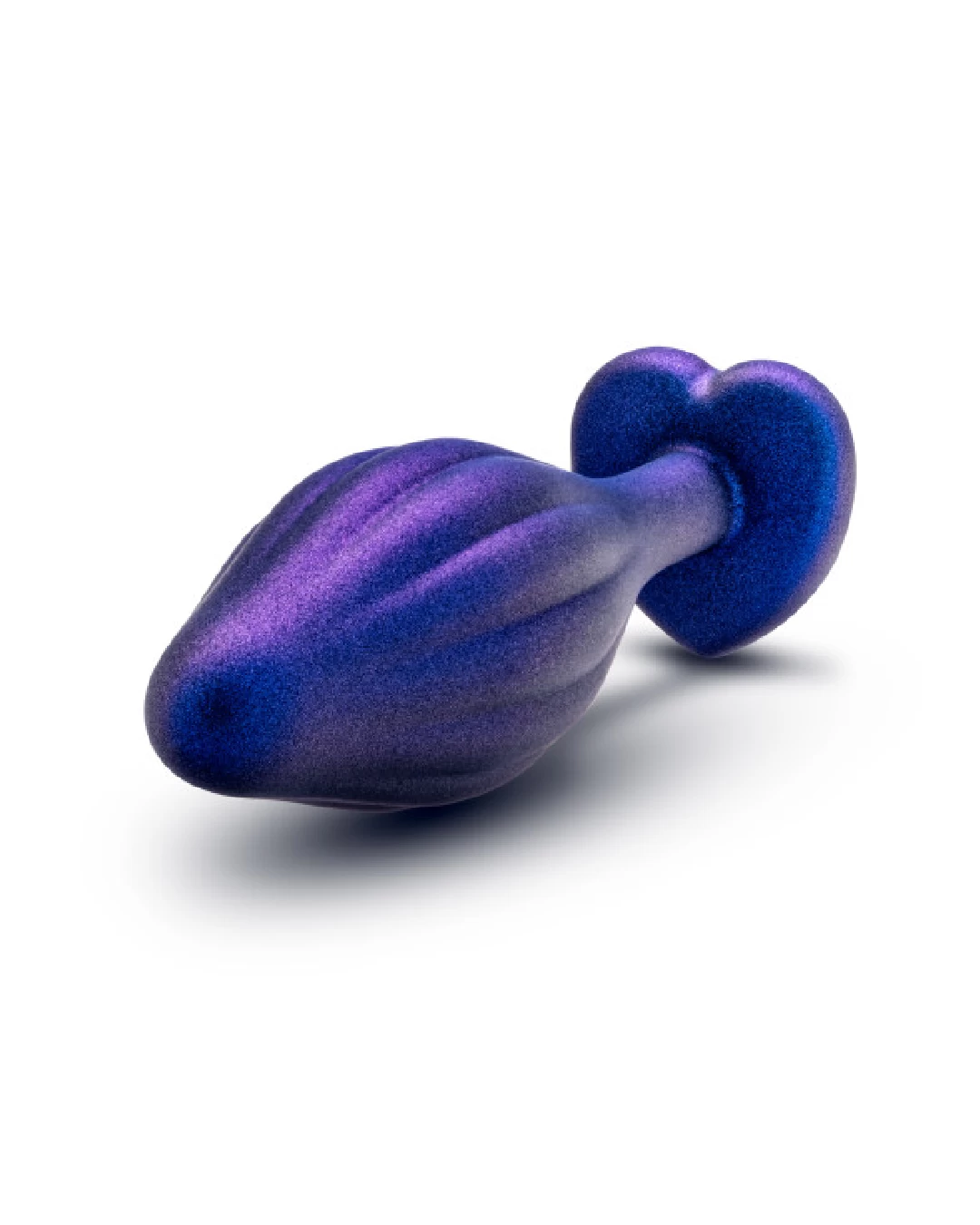 Blush Matrix Wavy Bling Butt Plug With Sparkly Heart Base - Image 6