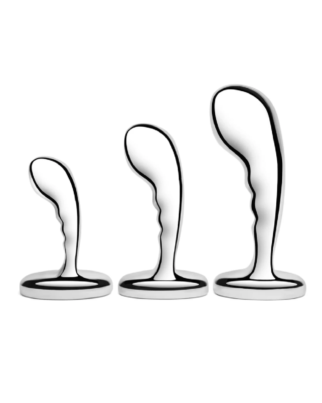 B-Vibe Stainless Steel Weighted Prostate Training Set - Image 2