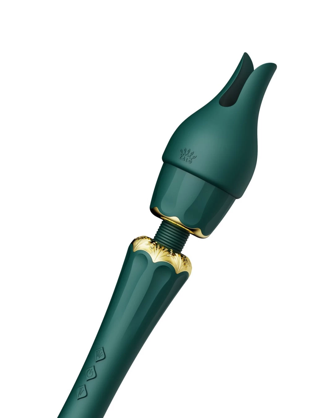 Zalo Kyro Powerful Wand Vibrator With G-Spot Attachment - Green - Image 5