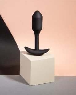 B-vibe Snug Plug 1 Weighted Silicone Butt Plug - 2 Oz - Black