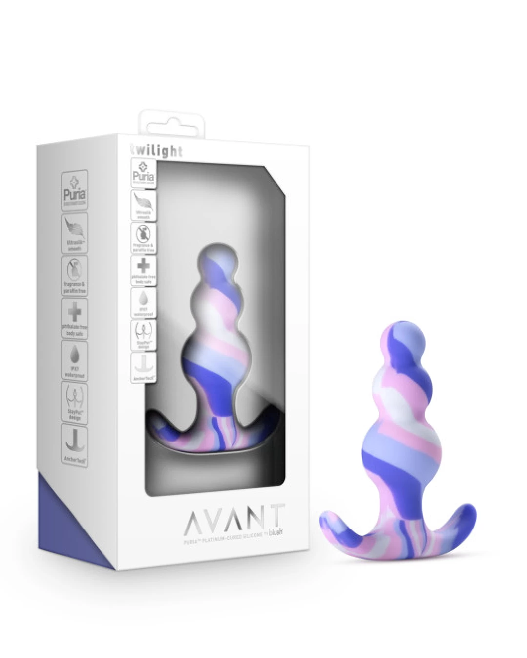 Blush Twilight Beginner Purple And Pink Silicone Butt Plug - Image 7