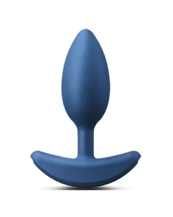 NS Novelties Renegade Vibrating Heavy Weight Blue Silicone Anal Plug
