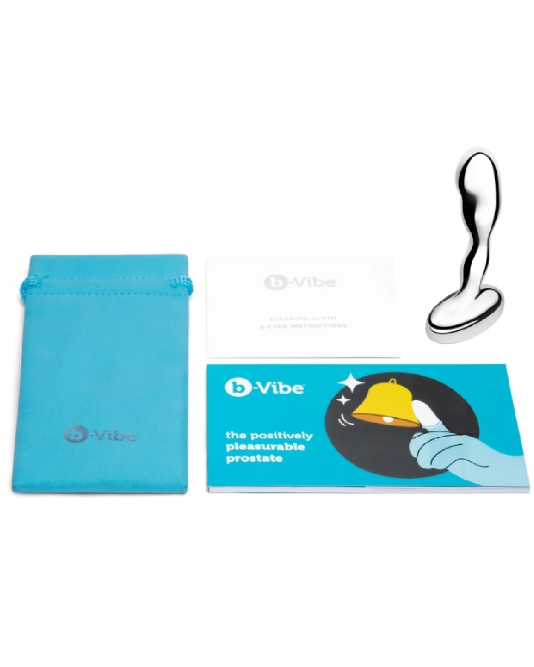 B-Vibe Stainless Steel Weighted Prostate Stimulator - Image 5