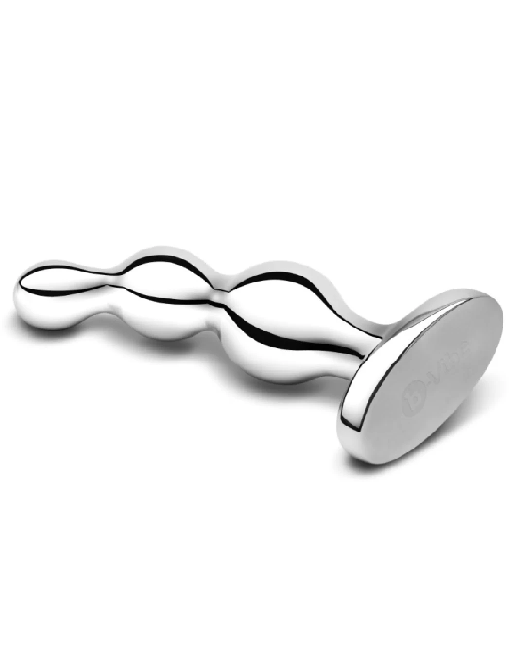 B-Vibe Stainless Steel Weighted Anal Beads For Prostate - Image 4