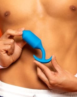 B-Vibe Vibrating Snug Plug 3 (Large) - Blue