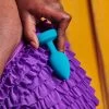 B-vibe Vibrating Jewel Anal Plug S/M - Aqua