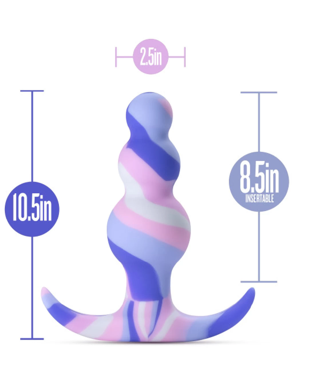 Blush Twilight Beginner Purple And Pink Silicone Butt Plug - Image 2