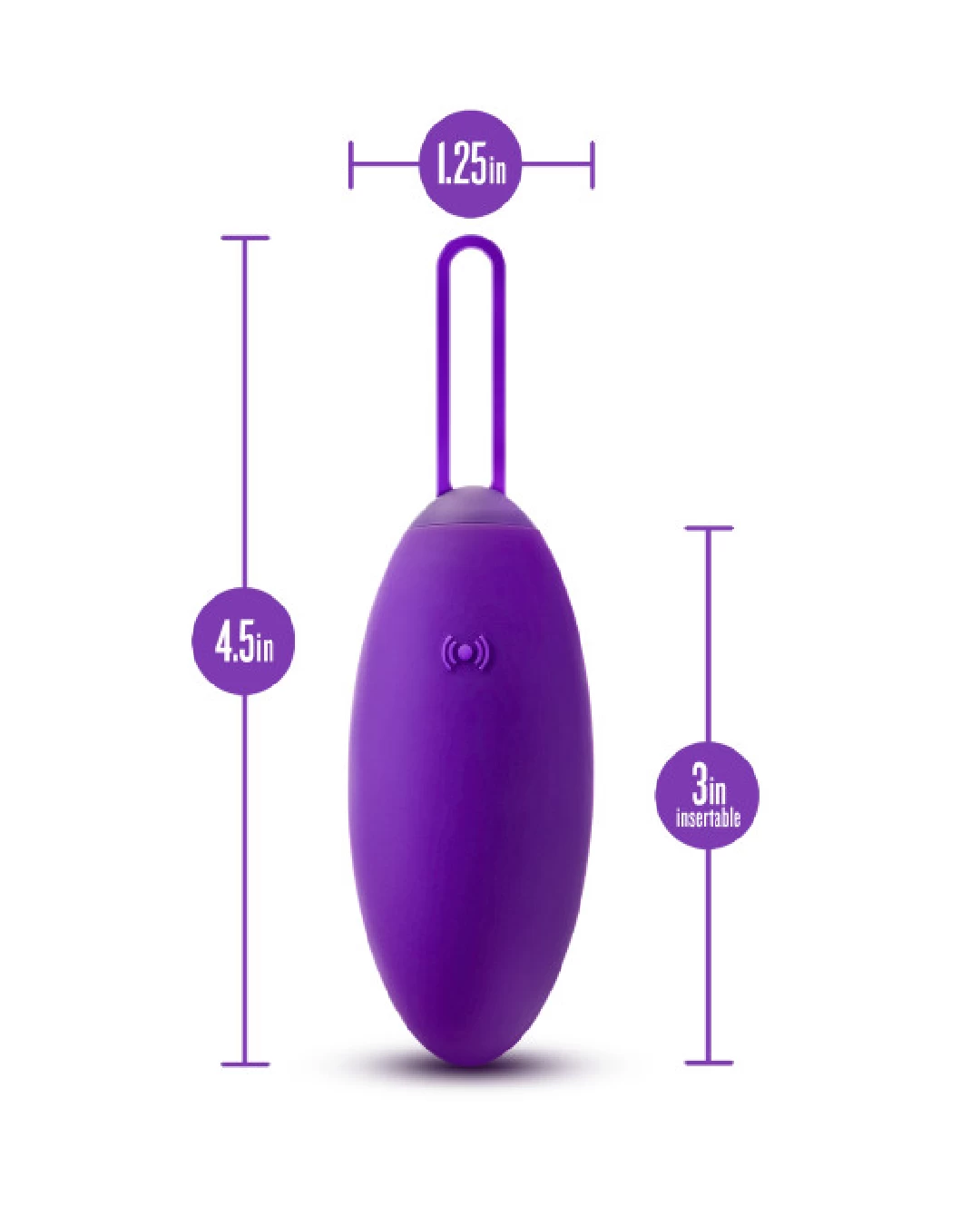 Blush Wellness Imara Vibrating Egg With Remote - Purple - Image 4