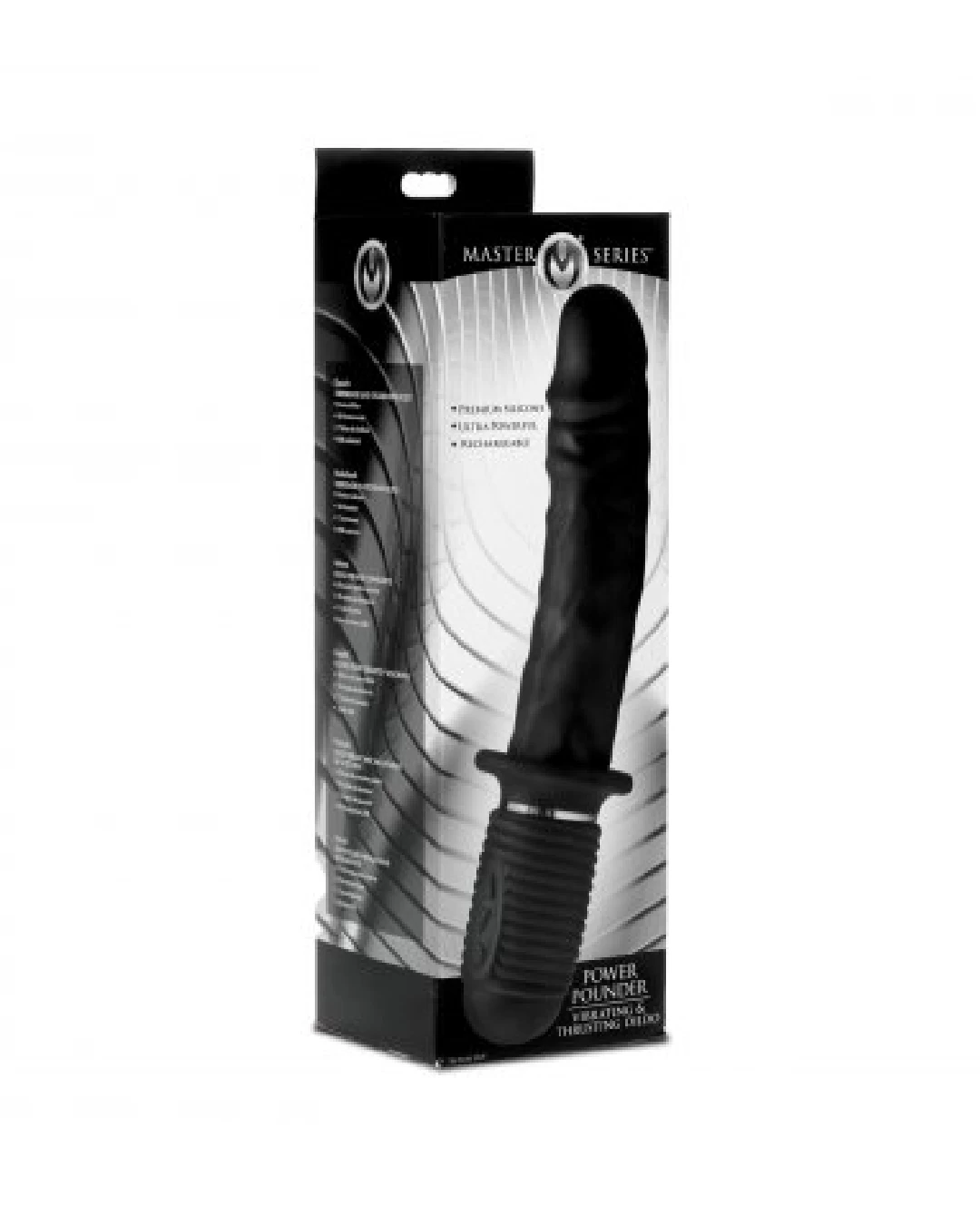 XR Brands Power Pounder 10.75 Inch Vibrating And Thrusting Dildo - Image 6