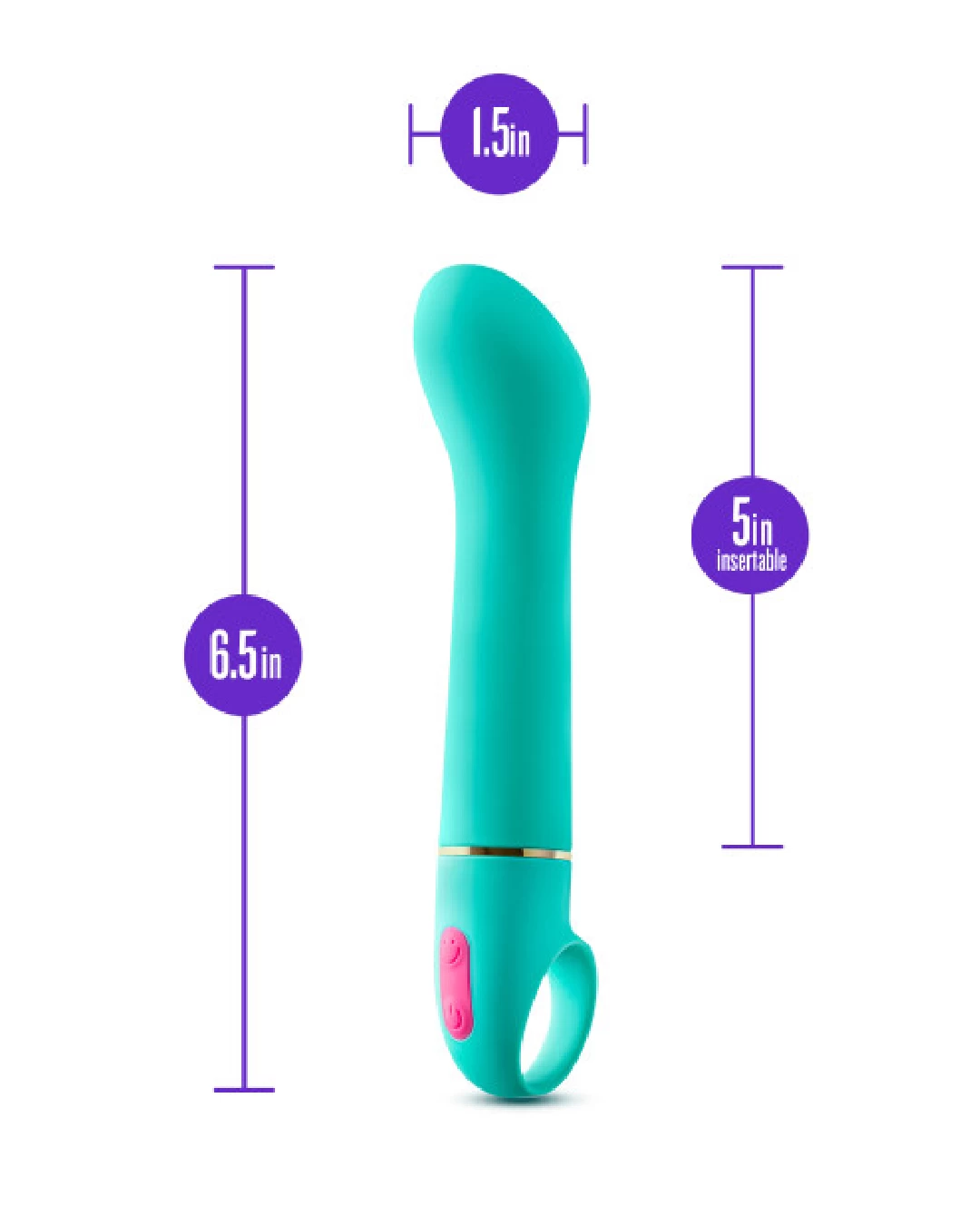 Blush Aria Flirty AF Beginner Teal Silicone G-Spot Vibrator - Image 5