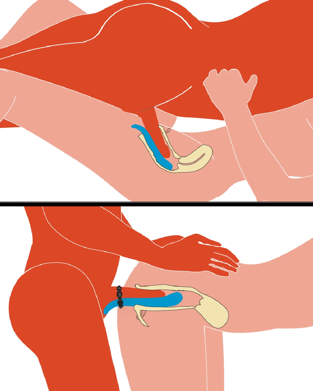 LuvSlide Vibrating Penis Enhancer For Couples (with Remote) - Blue - Image 2