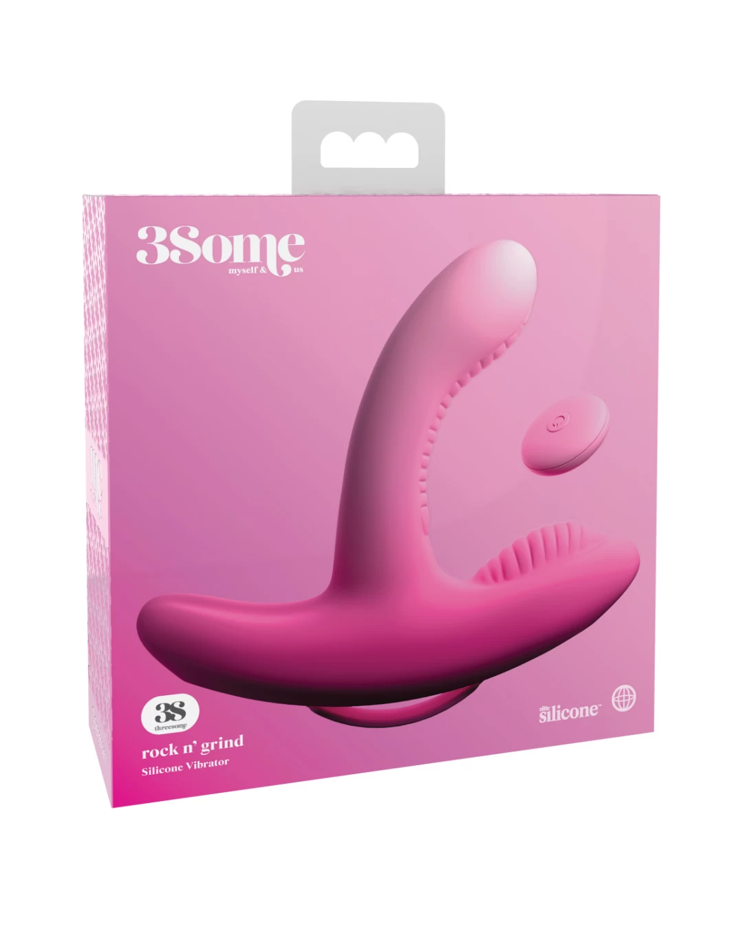 Rock N Grind Remote Controlled Pink G-Spot & Clitoral Vibrator - Image 6