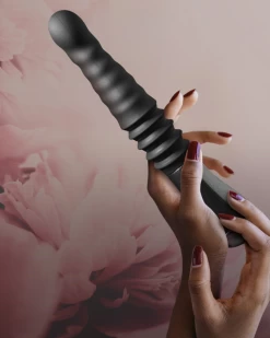 Blush Lazarus Thrusting G-Spot And Prostate 10 Inch Dildo - Black