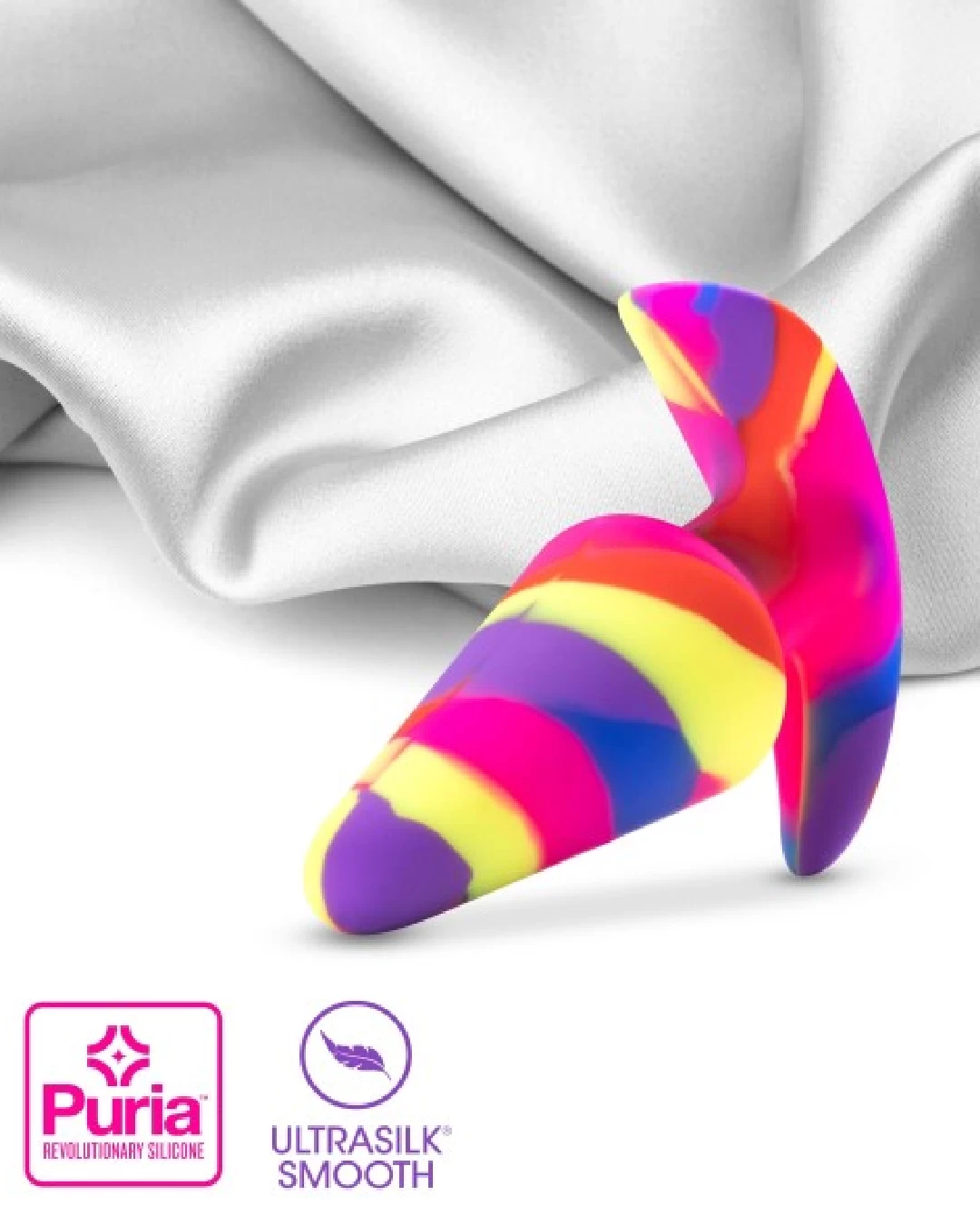 Blush Free Spirit Vibrating 10 Function Beginner Silicone Butt Plug - Image 2