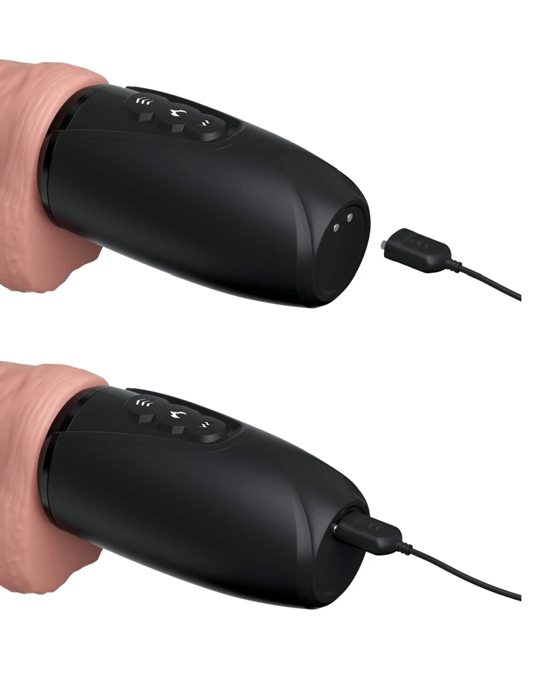 King Cock Plus 6.5 Inch Thrusting Heating Cock With Balls - Vanilla - Image 8