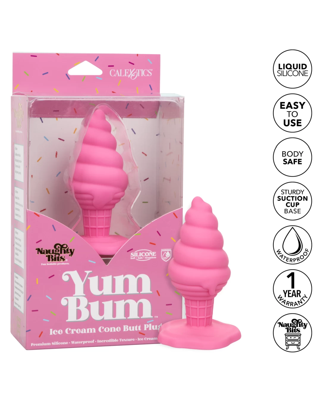 CalExotics Yum Bum Pink Ice Cream Butt Plug - Image 8