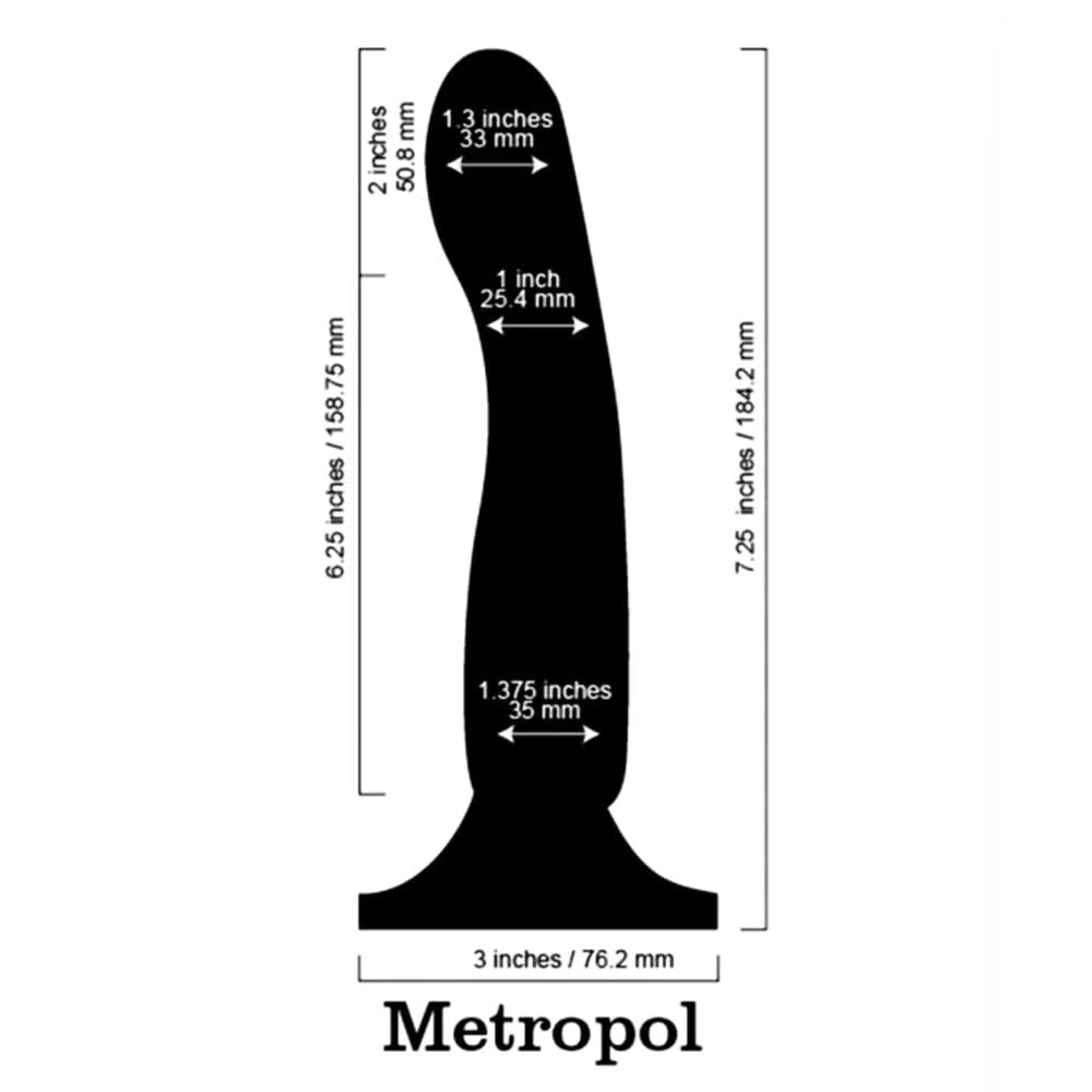 6.25" Metropol Silicone Dildo - Dewy Skies - Image 5