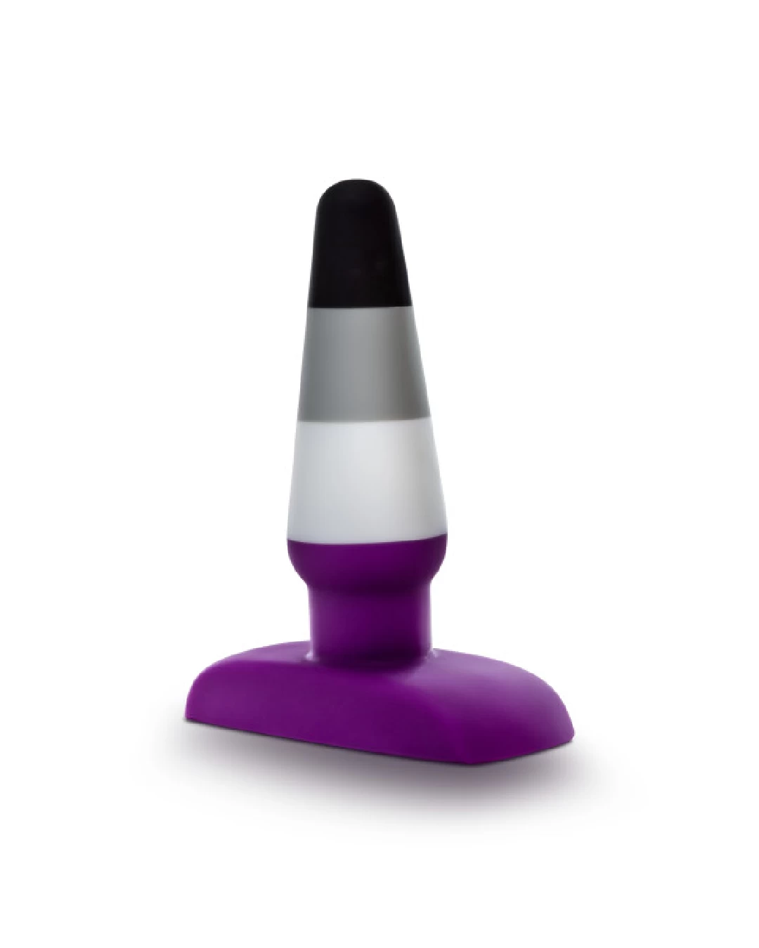 Blush Ace Asexual Pride Silicone Butt Plug - Image 2