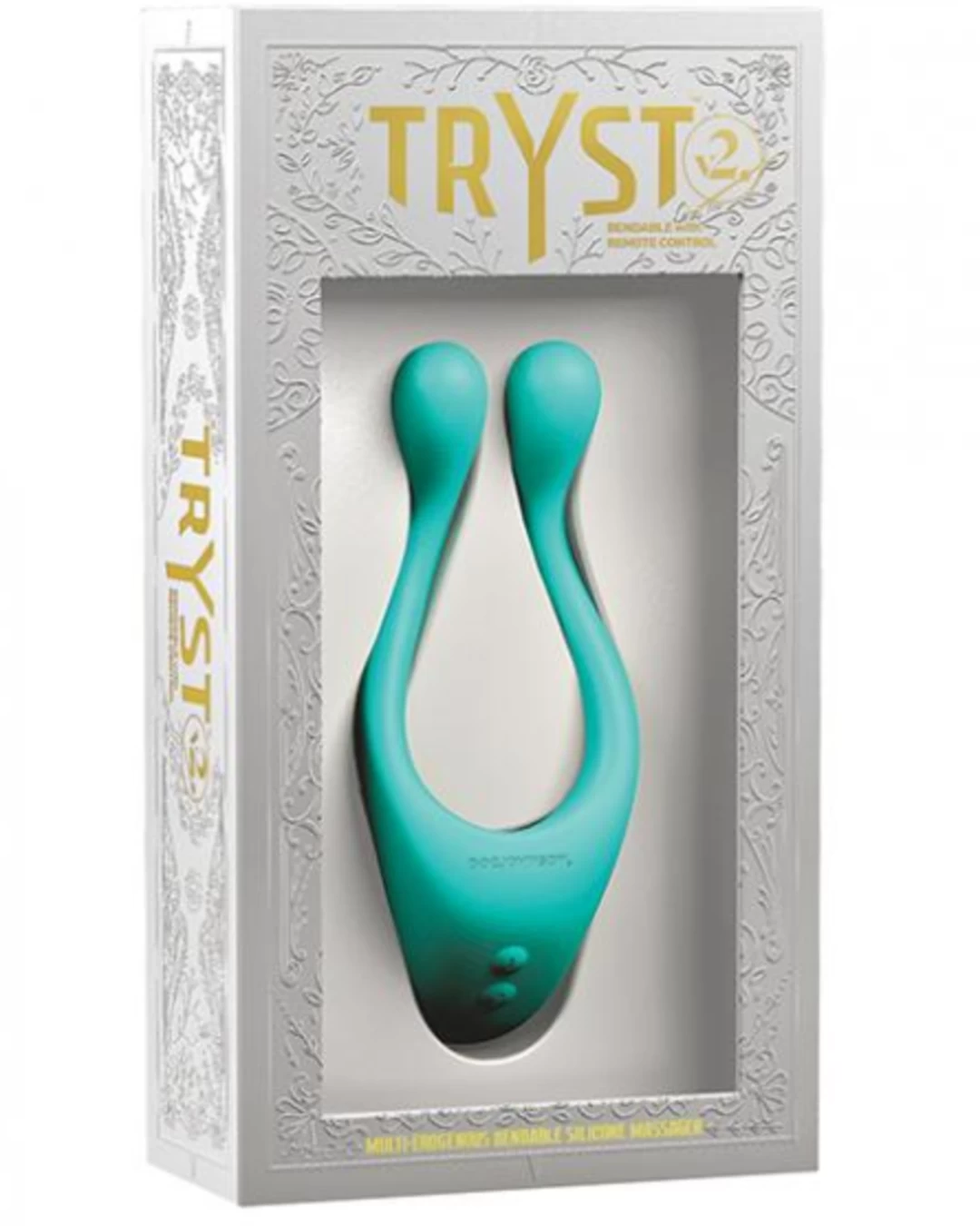 Doc Johnson Tryst V2 Bendable Multi Purpose Vibrator With Remote - Green - Image 4