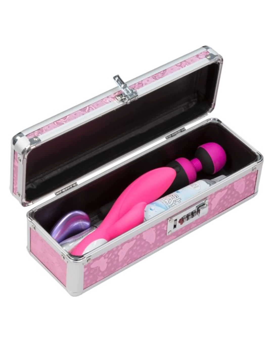 Lockable Vibrator Case Small - Pink - Image 2