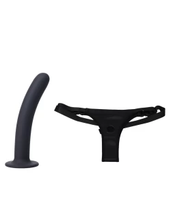 Doc Johnson Harness And Dong In A Bag 5 Inch Dildo Set