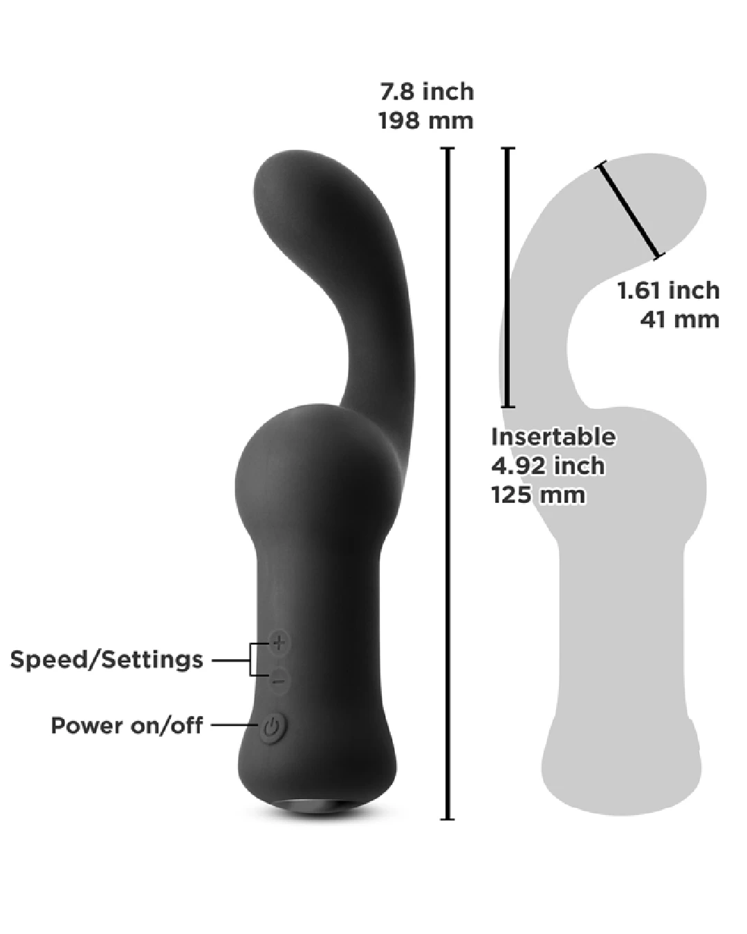 NS Novelties Renegade Curve Prostate And G-Spot Vibrator - Image 5