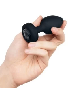 B-vibe Vibrating Jewel Anal Plug M/L - Black