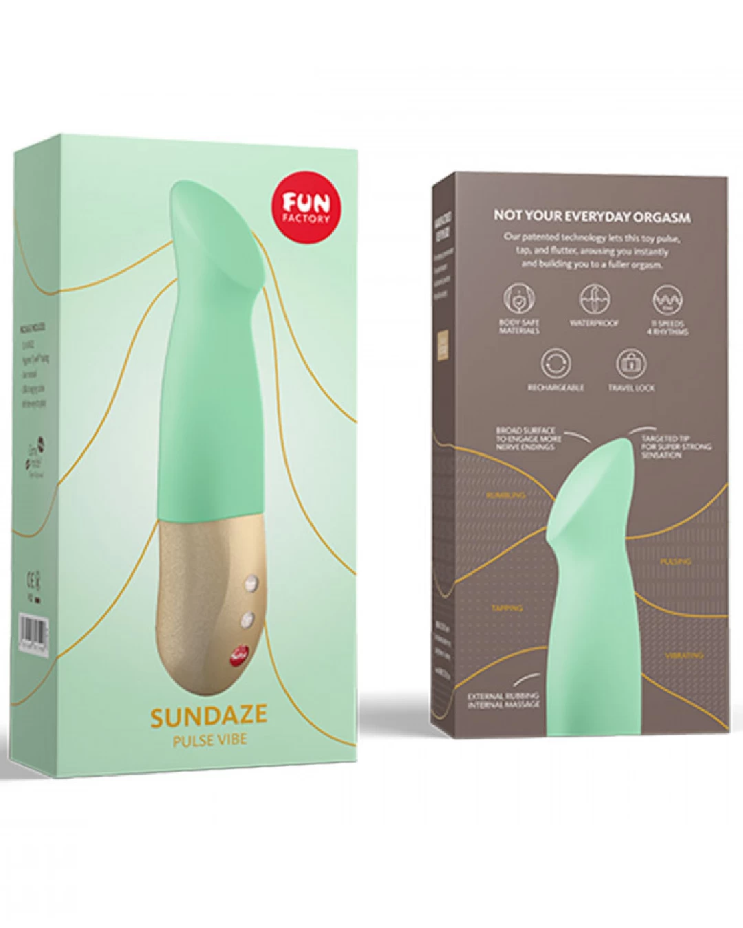 Fun Factory Sundaze Thrusting Vibrator - Pistachio - Image 4