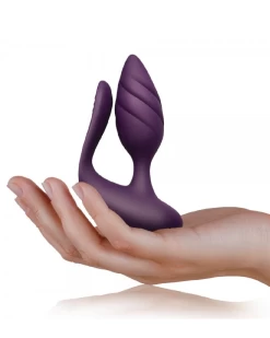 Rocks Off Cocktail Remote Control Couples' Vibrator - Purple