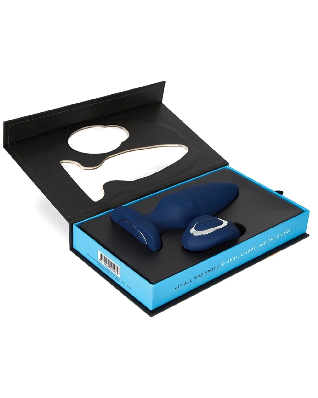 Andii Roller Motion Butt Plug With Remote - Navy Blue - Image 3