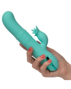 CalExotics California Dreaming Bel Air Bombshell Flickering And Rotating Green G-Spot Rabbit Vibrator