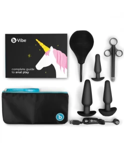 B-Vibe Anal Training & Education Set - Black