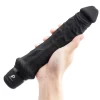Powercocks Girthy 8 Inch Realistic Vibrating Dildo - Black