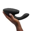 Womanizer Duo 2 Pleasure Air Clitoral & G-Spot Rabbit - Black