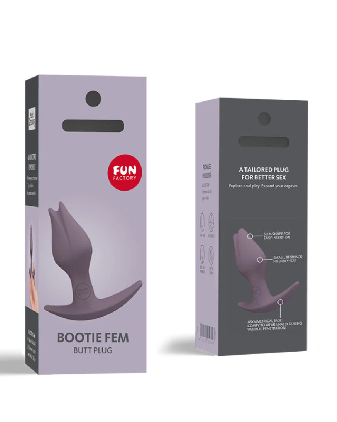 Fun Factory Bootie Fem Anal Plug - Purple - Image 4