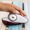 Womanizer Liberty Pleasure Air Travel Sized Clitoral Stimulator - Red Wine