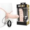 Mojo Ghia Vibrating Hollow Dildo Harness With Remote - Vanilla
