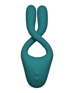 Doc Johnson Tryst V2 Bendable Multi Purpose Vibrator With Remote - Teal