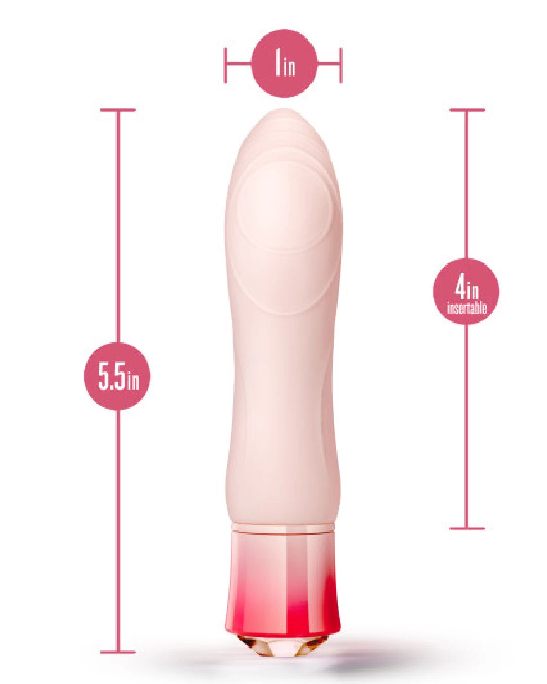 Blush Oh My Gem Morganite Warming Textured Mini Vibrator - Image 3