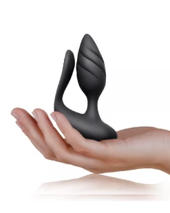 Rocks Off Cocktail Remote Control Couples' Vibrator - Black