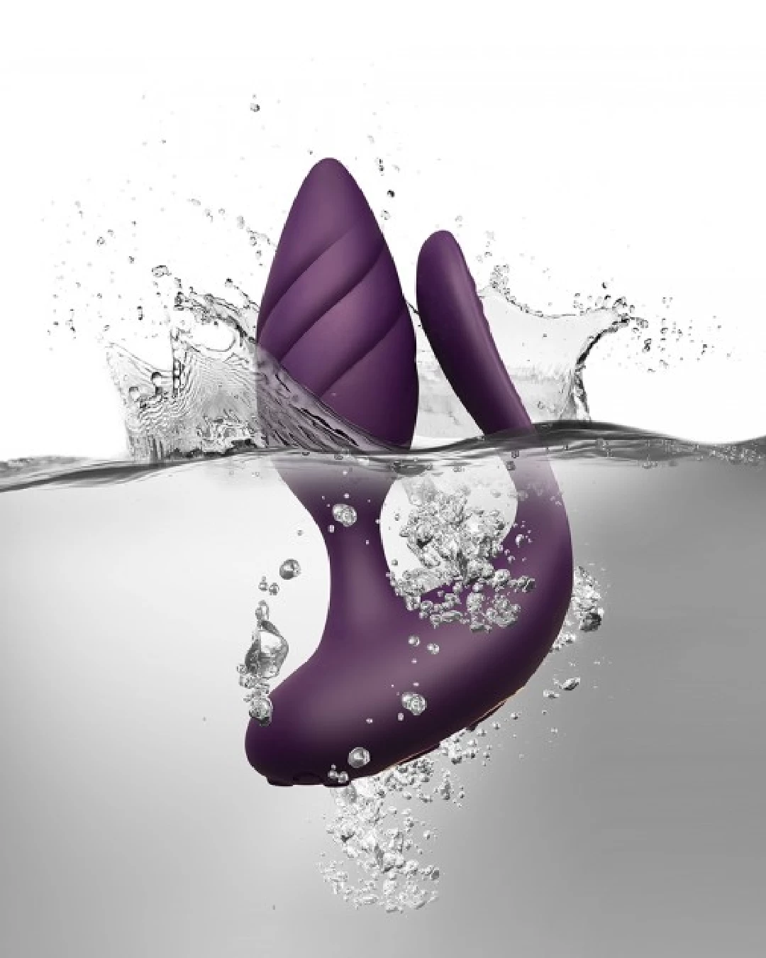 Rocks Off Cocktail Remote Control Couples' Vibrator - Purple - Image 3