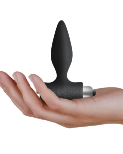 Rocks Off Petite Sensations Tapered Smooth Vibrating Plug - Black