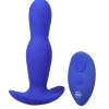 Doc Johnson A-Play Expander Vibrating Expanding Anal Plug With Remote - Blue