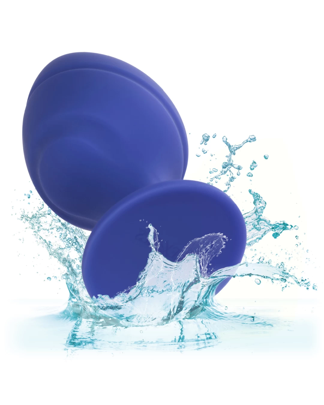 CalExotics Cheeky Blue Silicone Butt Plugs: Set 2 Graduated - Image 6