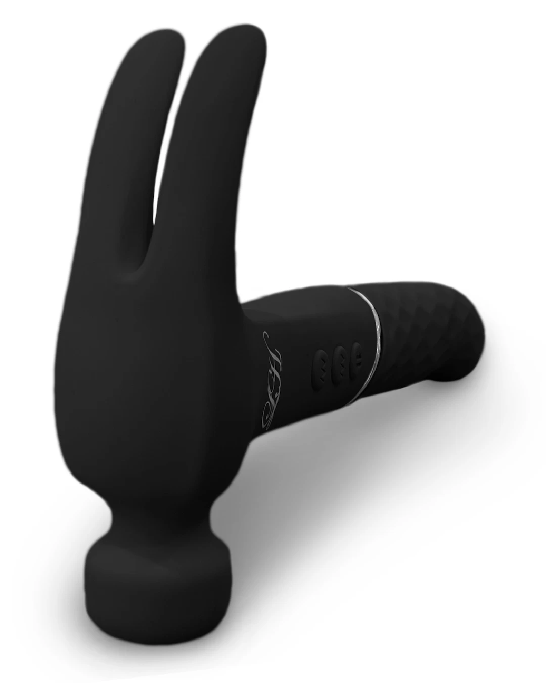 Love Hamma Pulsating Double Ended G-Spot Vibrator - Black - Image 2