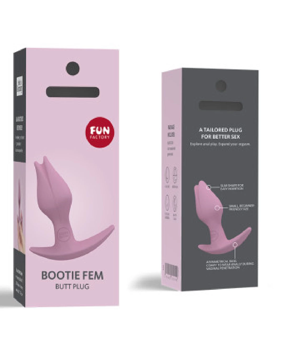 Fun Factory Bootie Fem Anal Plug - Rose - Image 3