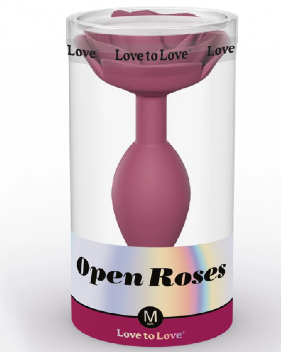 Open Roses Large Red Silicone Flower Butt Plug - Image 4