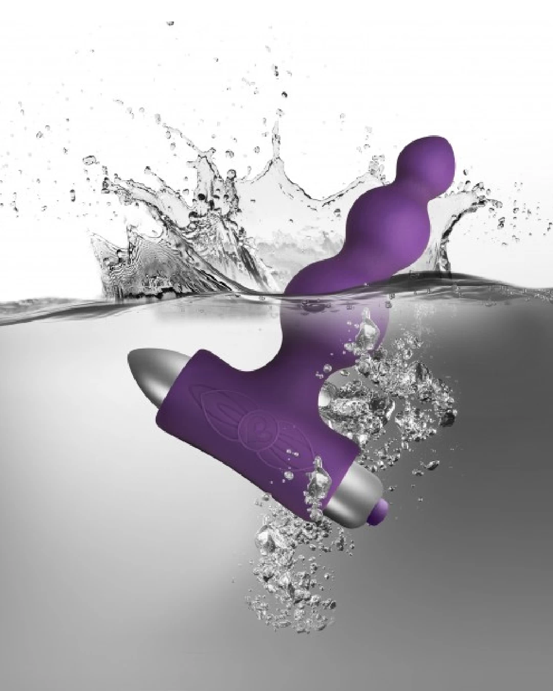 Rocks Off Petite Sensations Bubbles Butt Plug - Purple - Image 3